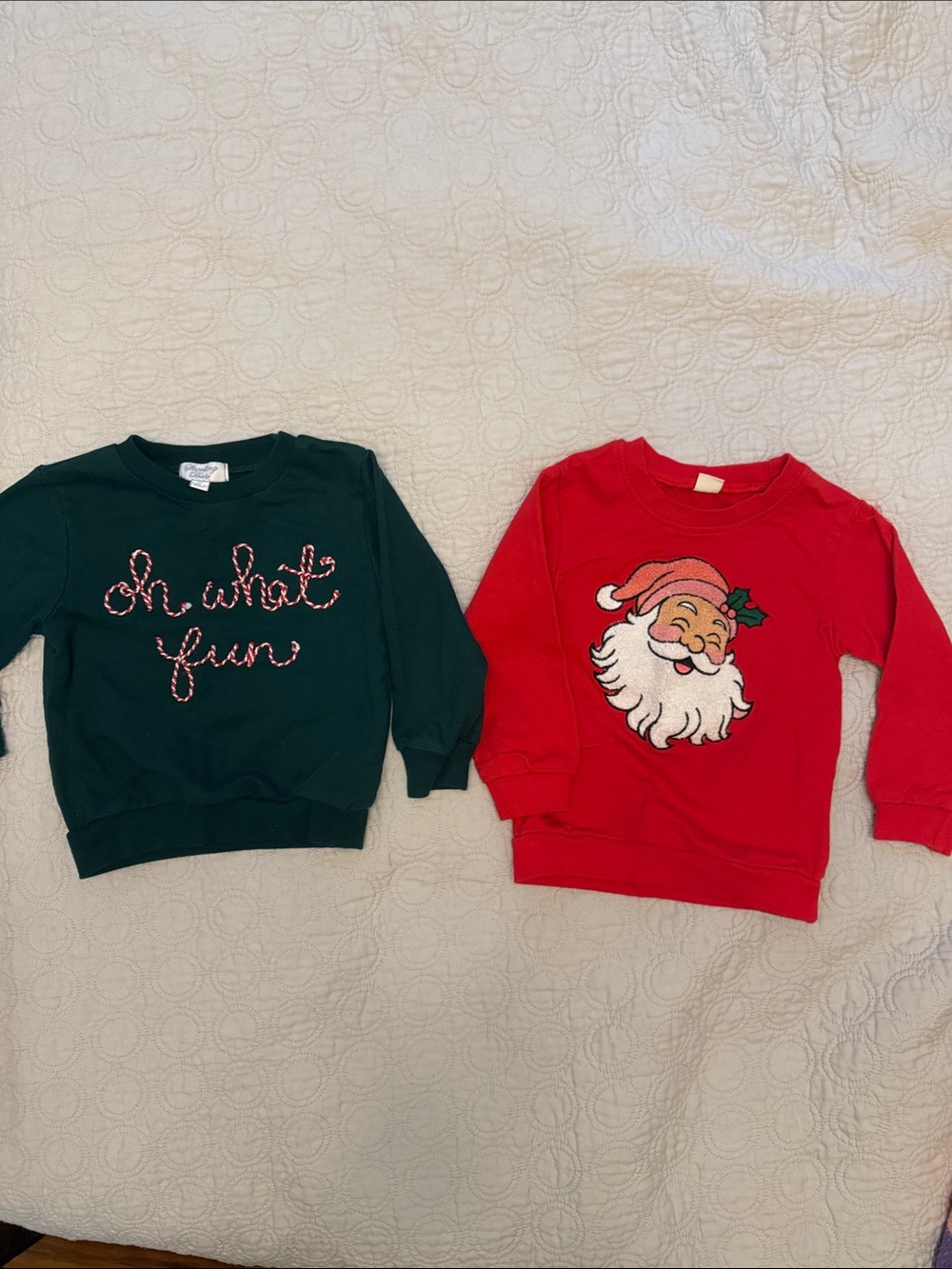 Holiday Kids Sweatshirt - Red Santa Sweatshirt